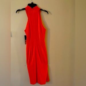 Rachel Roy coral textured mid calf dress.